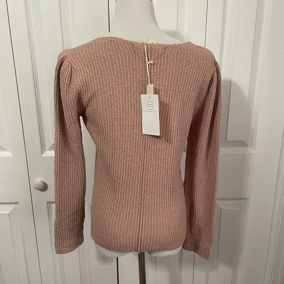 Saltwater Luxe Blush Fitted Sweater size XL - Picture 4 of 10